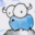 Blue Bison in Rapids' Icon